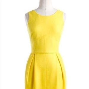 Yellow Basket Weave Dress